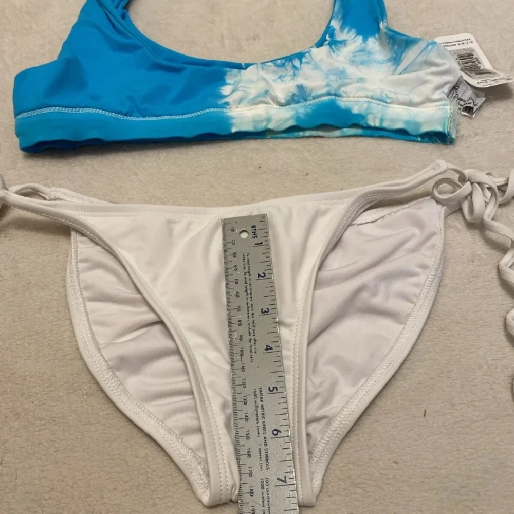 Dippin' Daisy's Crystal Blue and White Tie-Dye Bikini